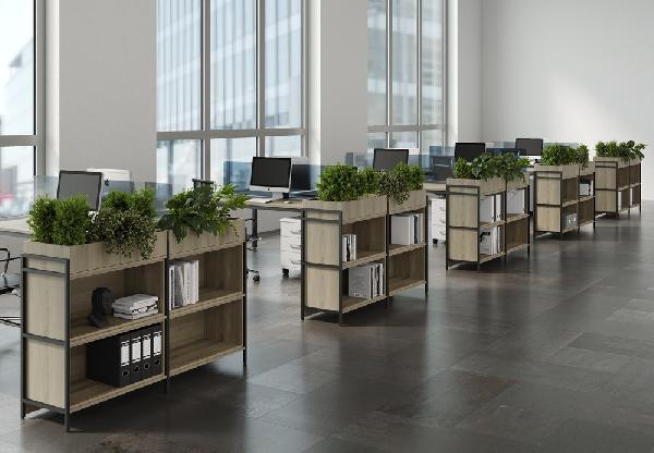 Серия КУБОС стеллажи