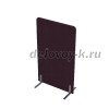 011.МПО.8014 Акустическая мобильная перегородка на стационарных опорах (800-450-1400) violet_алюминий матовый