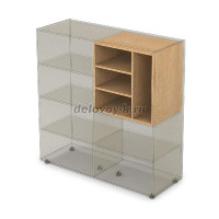 10ВК.018.1 Вкладка стеллажа (575-416-575) Graphit рис1