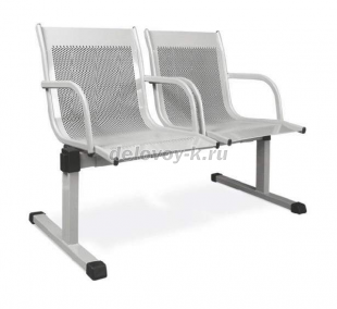 Секция СЕЛЕНА 2-местная с подлокотниками рис1