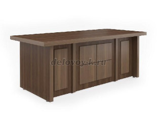 МЛ-1.10  Стол руководителя Милан люкс 2000*900*760мм рис1