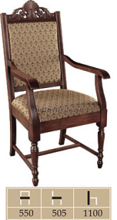 Кресло «Генри» лак рис1