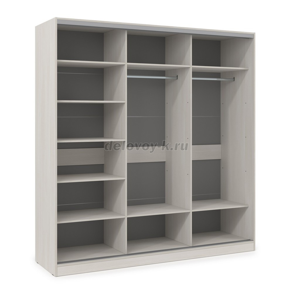 ШКЗЗЗ.24.1 Шкаф-купе 3-дверный Comfort (2398*600*2201) 3 зеркальные двери фото