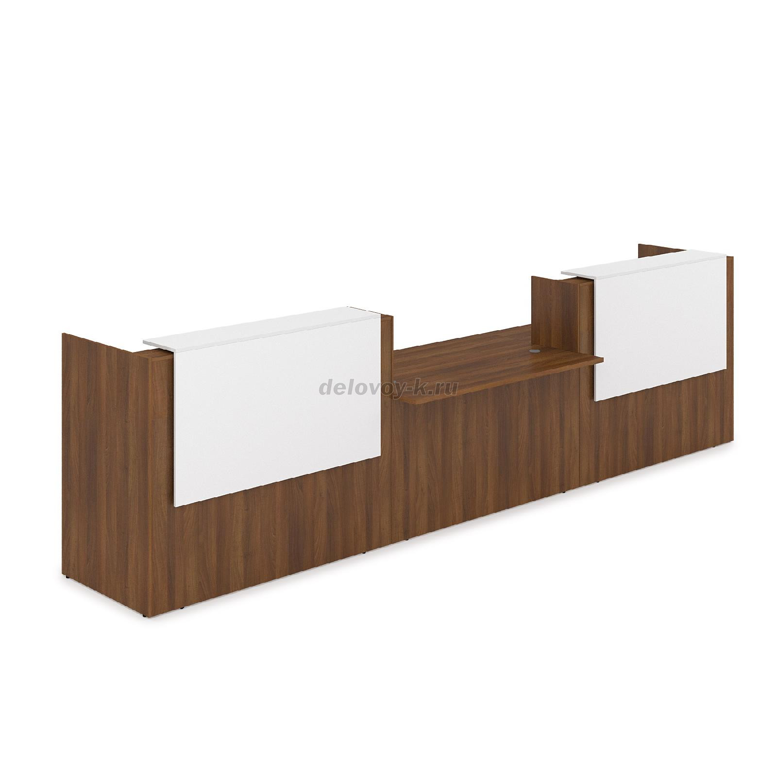 1КРС-ДС.009 Комплект Ресепшн с фартуком ЛДСП 4232*901*1161 без подсветки фото