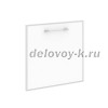 Дверца для тумбы модульной стеклянная LT-S4R white
