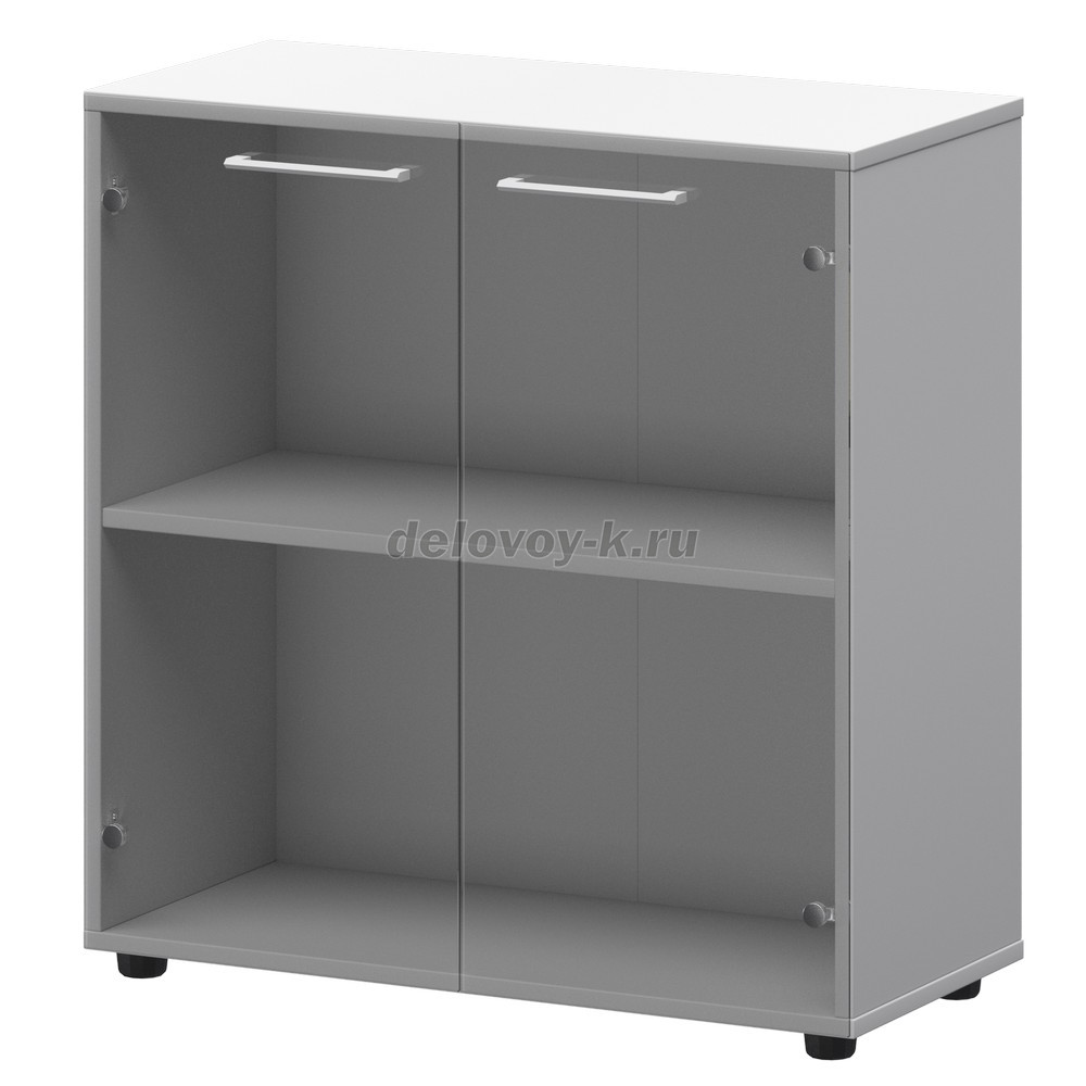 СМШ-28S Шкаф низкий со стеклом 792х366х811 (СМШ-28+KZF-28S) фото