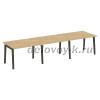 Стол переговорный (3 столешницы), опоры - массив дерева OW.PRG-3.2