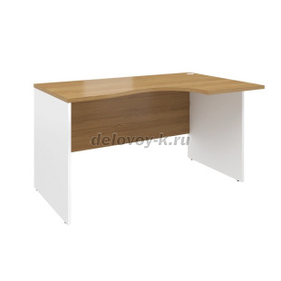 Стол эргономичный левый AL-1.4L  1380*880*750мм (Дуб Наварра/Белый) рис2