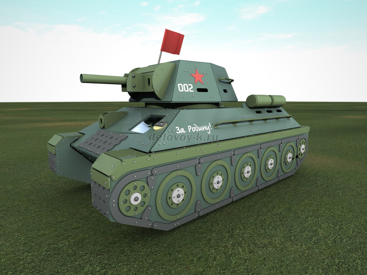 Детская площадка Т-34 серия Гвардеец фото 1