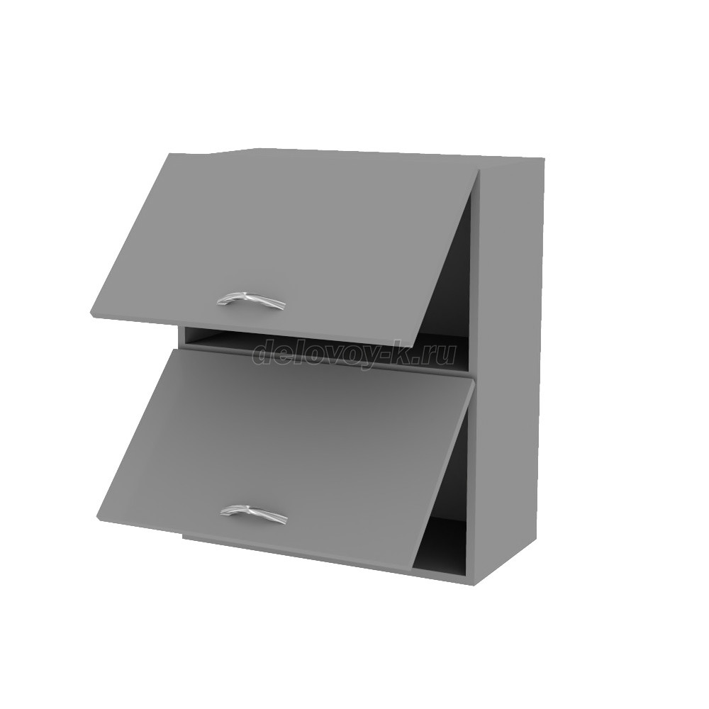 Шкаф навесной с двумя подъемными дверями широкий 720 мм 700*320*720 фото 2