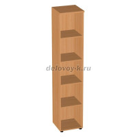 Стеллаж узкий высокий вишня оксфорд рис2