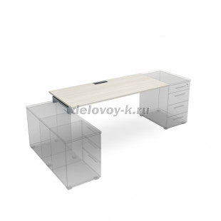 СЛТ.974 Стол рабочий прямолинейный, крепление к тумбам (1600*700*750) рис3