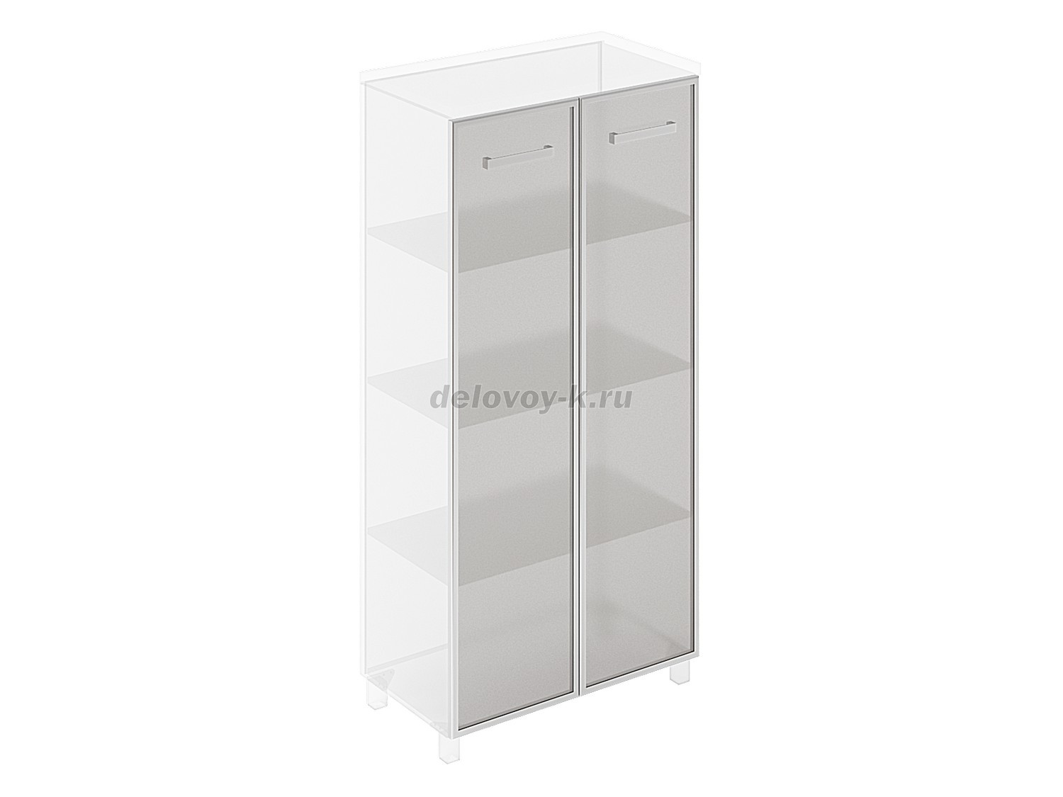 Двери шкафа стеклянные в профиле высокие 3009 комплект 2 шт. 400х18х1560 фото 1