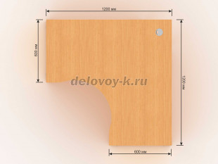 Стол рабочий угловой 1180х1180х750 ПР-41.02 рис2