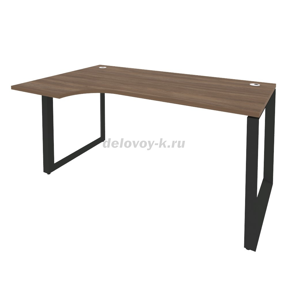 Стол эргономичный левый на О-образном м/к 1580*980*750 O.MO-SA-1L фото