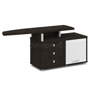Тумба приставная "Греденция" с жалюзи V-412л 1800*506*758 рис1