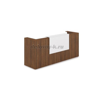 1КР-ДС.201 Комплект Ресепшн с фартуком ЛДСП 2654*761*1161 без подсветки рис1