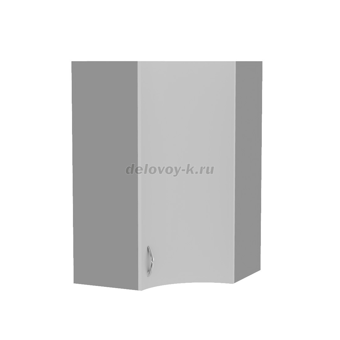Шкаф кухонный навесной угловой с 1 распашной радиусной дверью (1 полка) 920 650*650*920 фото 1