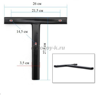 Т-образная стойка усиленная для спинки игрового кресла 21,5*14,5 см рис2