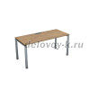 СРП-П.008 Стол рабочий, прямолинейный (1200-700-750) teakwood_алюминий матовый