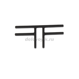 Соединитель перегородок T черный, 1 шт. рис1