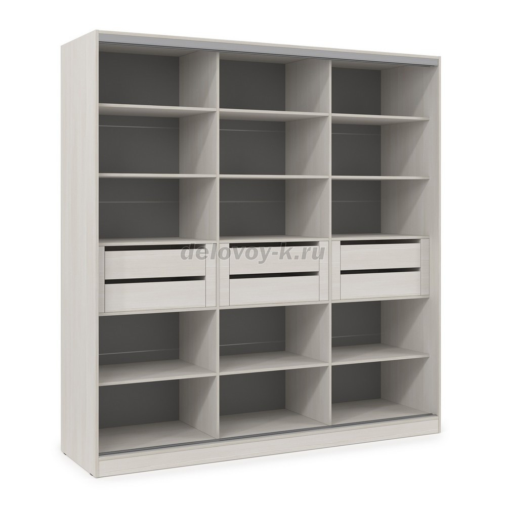 ШКЗЗЗ.24.10 Шкаф-купе 3-дверный Comfort (2398*600*2201) 3 зеркальные двери фото