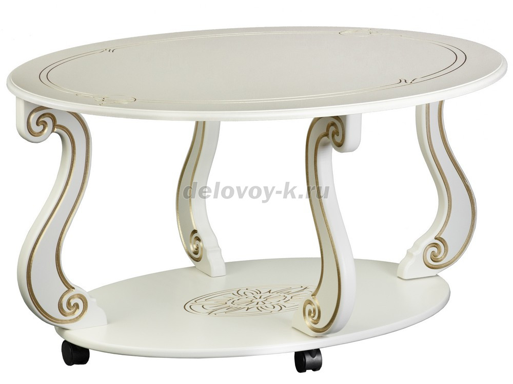 Стол журнальный Овация (М) на колесах фото