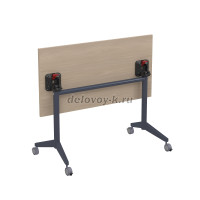 8СР 108 - S Складной прямолинейный стол Simple 1200 - 600 - 750 шамони светлый графит 2 рис2