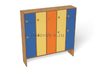 Шкаф 5-секционный с антресолью (ШР-006-5) рис1