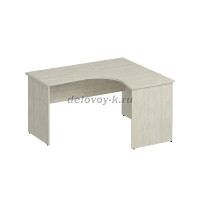 К.124 Стол эргономичный правый 1400-750-1200_Орех французский рис1