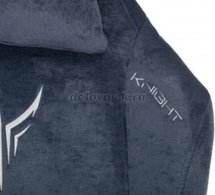 Кресло игровое KNIGHT N1 Fabric с подголовником, крестовина металл рис5