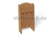 Шкаф для пол. напольный Волна 3-х секционный, 510*260*1050 (каркас бук)