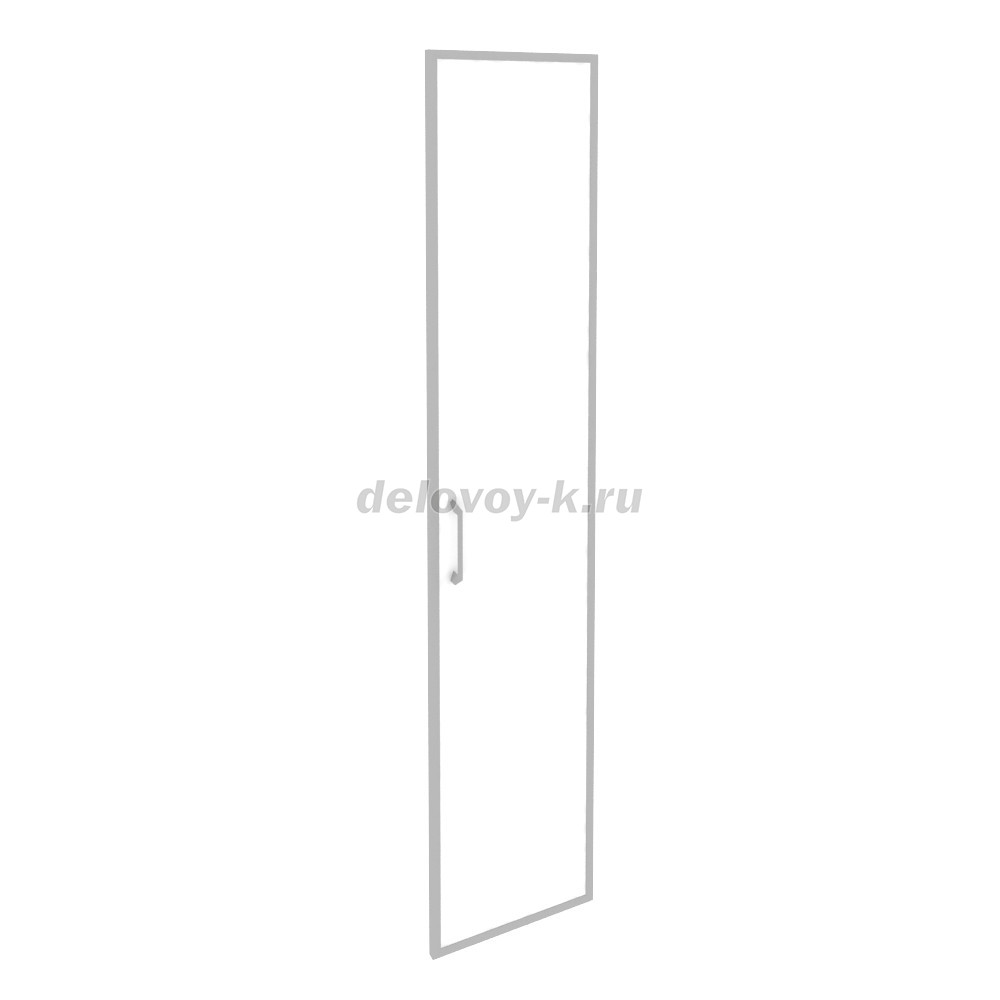 Фасад стекло в раме высокий правый (лакобель, белый) 396*20*1920 O.SR-1(R) white фото 1