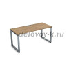 СРП-О.008 Стол рабочий, прямолинейный (1200-700-750) teakwood_алюминий матовый