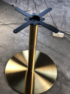 Подстолье из полированной нержавеющей стали матовое золотого цвета 1015EM рис2