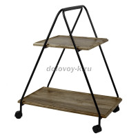 Стол сервировочный Милн черный дуб крымский состаренный_a_1000 рис2