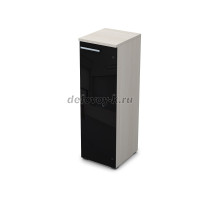 9ПЛ.017.7 Пенал средний со стеклом (400-450-1245), левый ivory рис3