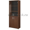 Шкаф комбинированный с прозрачным стеклом А-310+А-стл310пр Орех