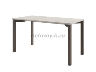 D-31 Стол на металлокаркасе на 1 чел., 1400*700*750. (Акация Морава/Трюфель) рис1