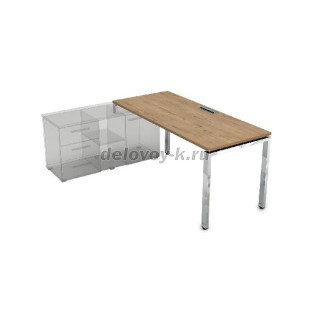 НСТЛ-П.985 Стол рабочий прямолинейный три опоры, левый (1800*800*750) рис1