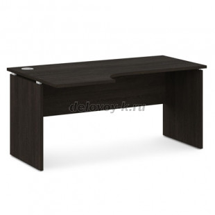 Стол письменный эргономичный с заглушкой кабель-канала V-46 правый 1600*1000*750 рис1