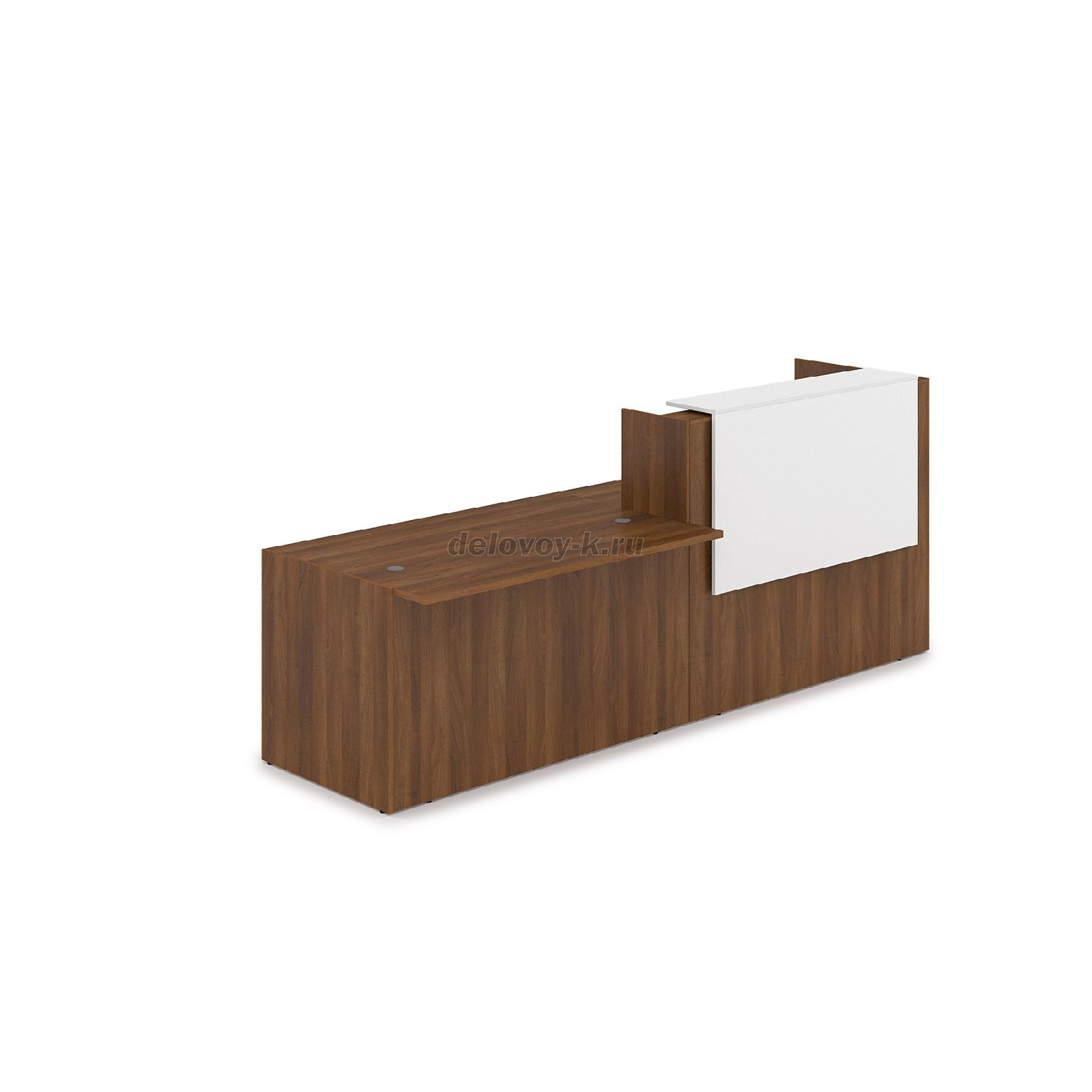 1КРС-ДС.007.1 Комплект Ресепшн с фартуком ЛДСП 2832*901*1161 с подсветкой фото