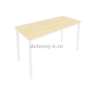 Стол письменный на металлокаркасе 1380*600*750  С.СП-5.1 (Клен/Белый мк) рис1
