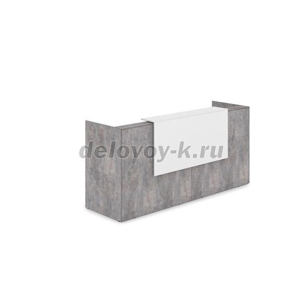 1КР-ДС.001.1 Комплект Ресепшн с фартуком ЛДСП 2432*762*1161 с подсветкой рис3