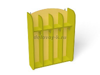 Шкаф для полотенец навесной Волна 4-секционный 670*260*1020 рис1