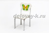Стул детский регулируемый  Кузя  (00-1) ВСр Бабочка 1-Зел