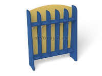 Шкаф для пол. напольный Волна 5-ти секционный, 840*260*1050 (разноцветный (ая), Синий) рис1