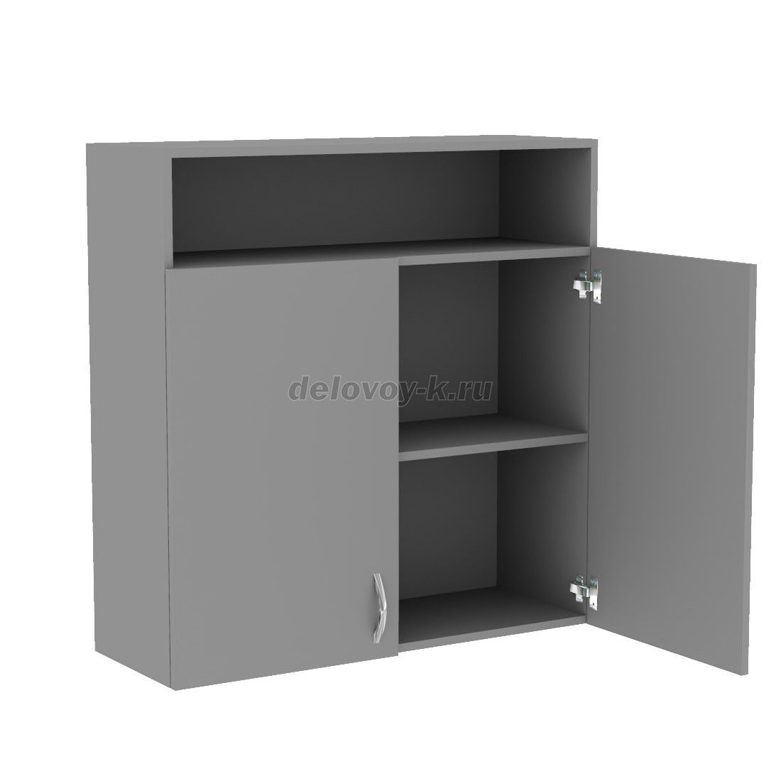 Шкаф навесной с двумя распашными дверями и нишей 920 900*320*920 фото 2