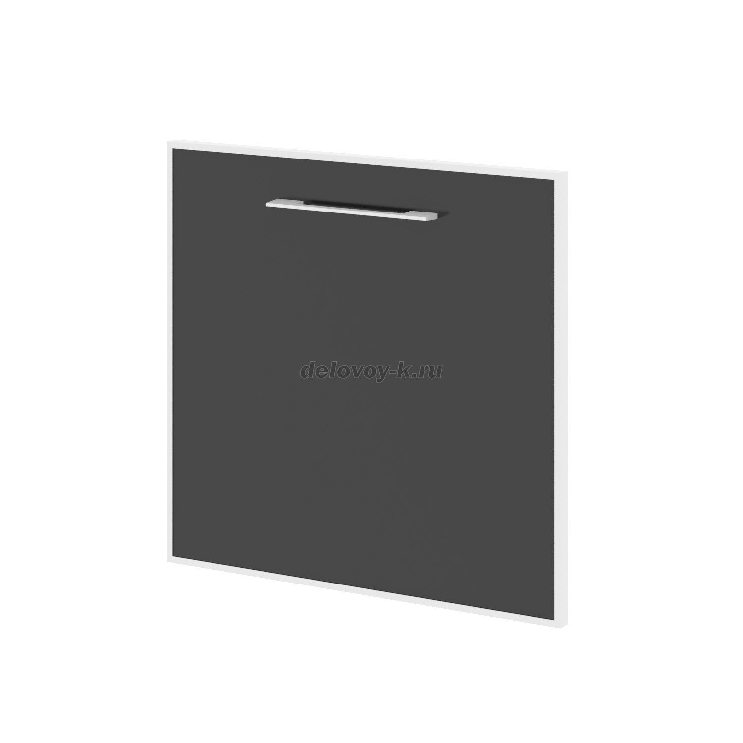 Дверца для тумбы модульной стеклянная левая 520*22*542  LT.S-4 R (L) black tm фото 1