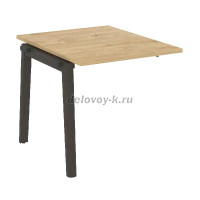 Проходной наборный элемент переговорного стола, опоры - массив дерева OW.NPRG-0 рис1